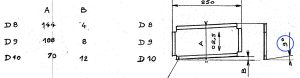 Plans diaphragmes TC avec cotes